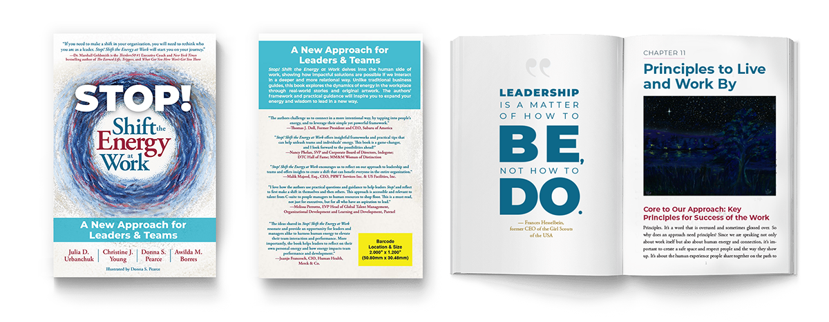 Weaving Influence - Book Production - Shift the Energy at Work book